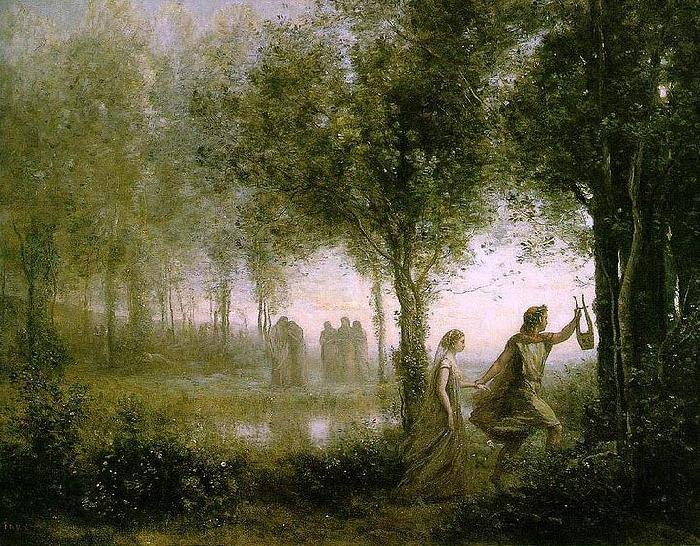 Jean-Baptiste Camille Corot Orphee ramenant Eurydice des enfers oil painting picture